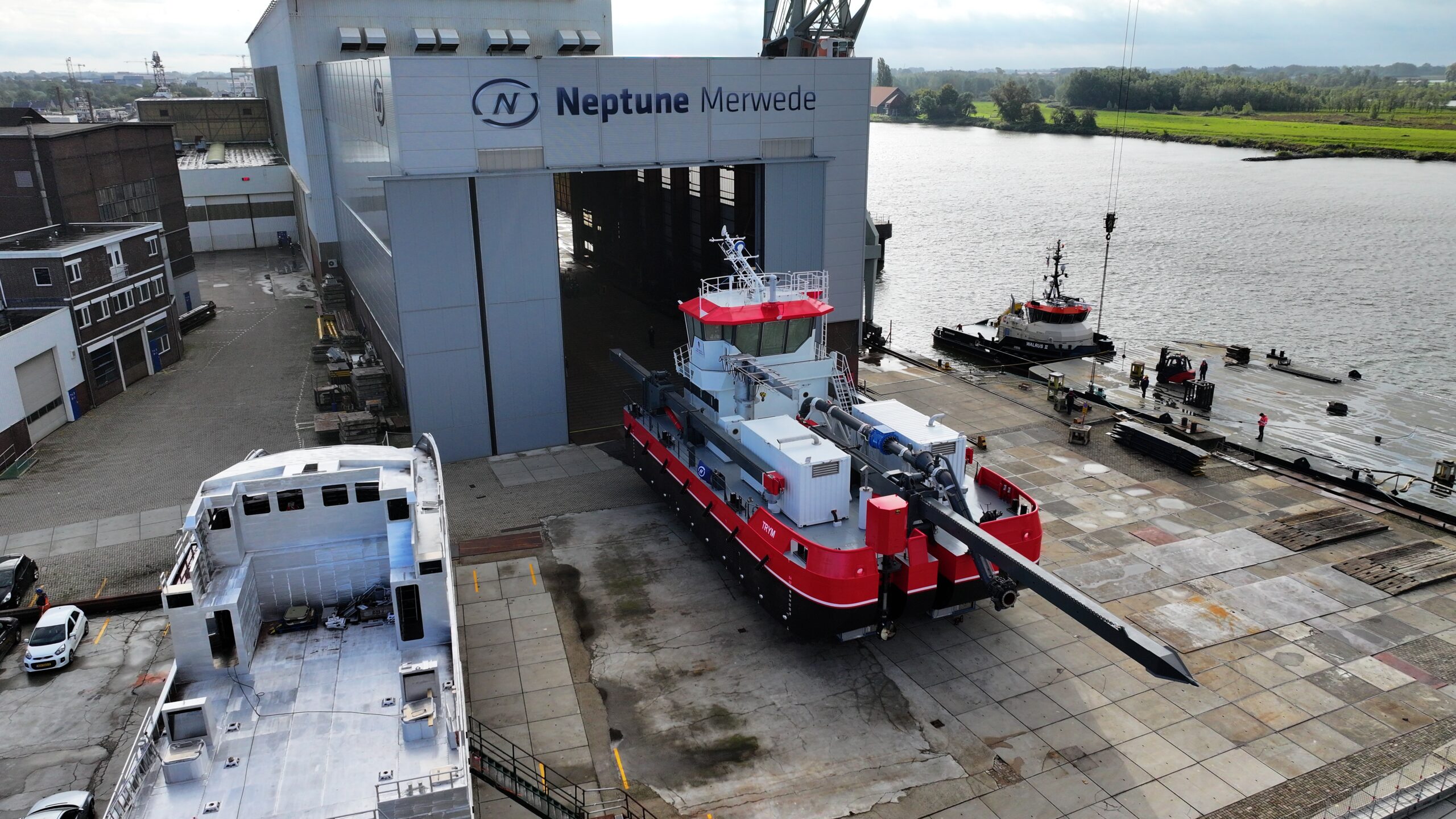 Cutter Suction Swing Arm Dredger 500 at Neptune Merwede Cutter Suction Swing Arm Dredger 500 at Neptune Merwede
